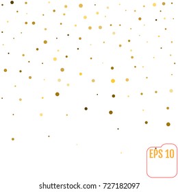 Gold confetti celebration background