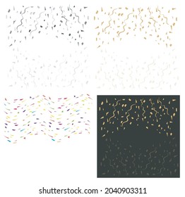 Gold confetti celebration. Celebrate gold vector background
