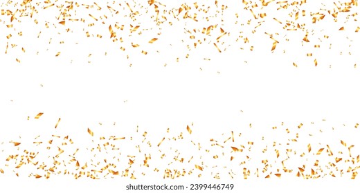 Gold confetti celebration New year, birthday, valentines day and Christmas design element, party