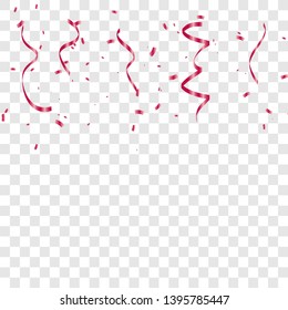 Gold confetti isolated. vector illustration
