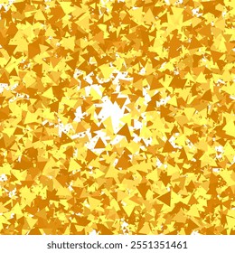 Gold Confetti on Red. Isolated Golden Dust Particles. Vector Round Bokeh. Abstract Iridescent Background. Fluid Birthday Card. Random Bridal Backdrop. Foil Border. Geometric Anniversary Backdrop.