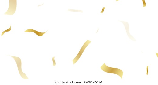  Confeti de oro, cintas. Caída de brillo. Fondo de Bokeh. Abstractas Plantilla de invitación de aniversario de oro. Tarjeta de concepto de Boda. Partículas abstractas voladoras. Tarjeta de celebración de explosión.