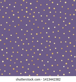 Gold Confetti Seamless Pattern - Festive gold confetti repeating pattern design