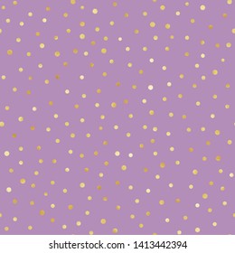 Gold Confetti Seamless Pattern - Festive gold confetti repeating pattern design