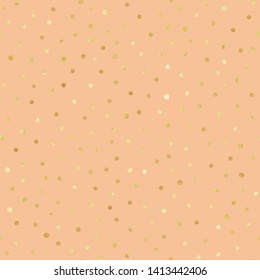 Gold Confetti Seamless Pattern - Festive gold confetti repeating pattern design
