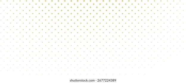 Gold confetti star seamless pattern. Yellow spark repeated wallpaper. Golden glitter sparkle repeating background. 
