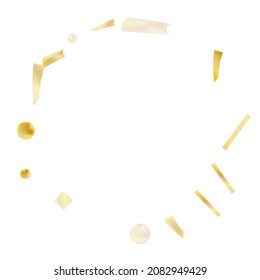 Goldkonfetti. Lebhafter unscharfer Effekt. Festfolie. Großartiges Design für jeden Zweck. Feiertag, Geburtstag. Gold glitzert. Lichtschärfe.
