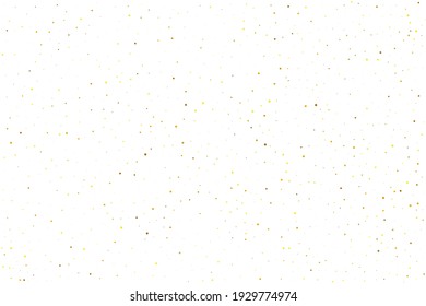 Gold Confetti Xmas. Golden Round Sparkle. Yellow Bubble Sparkle. Orange Falling Sparkle. Tiny Glitter Random. Texture Vector. Golden Carnival Explosion. Birthday Celebrate.