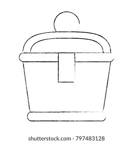 gold container isolated icon