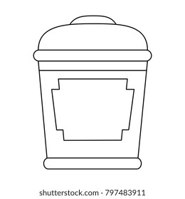 gold container isolated icon