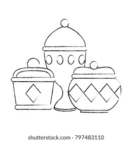 gold containers and chalice