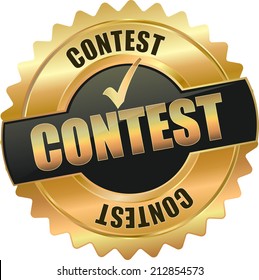 gold contest sign