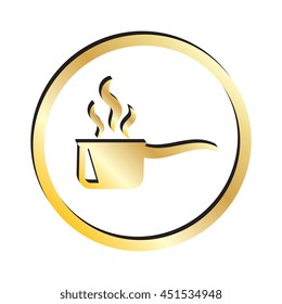 Gold Cooking Pot Icon
