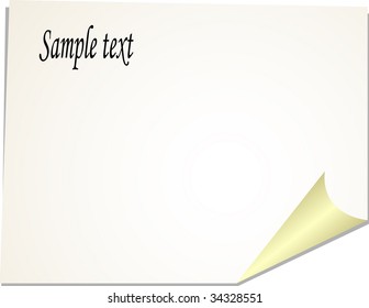 Gold corner. Vector.