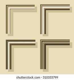 Gold corners