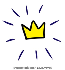 gold Crown doodle