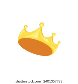 gold crown element icon vector concept design template web