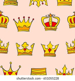 Gold crown glamour pattern