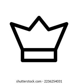 Gold Crown Icon Vector Symbol Design Illustration