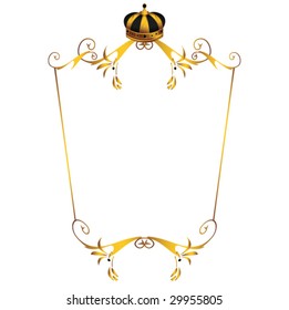 Gold crown image 1 - vector