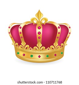 Royal Golden Crown Crown Icon Crown Stock Illustration 369705719