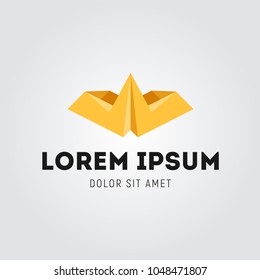 Gold crown logo template