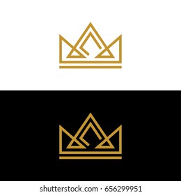 Gold Crown logo template