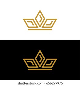 Gold Crown logo template
