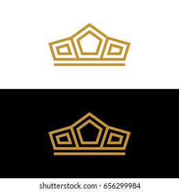 Gold Crown logo template