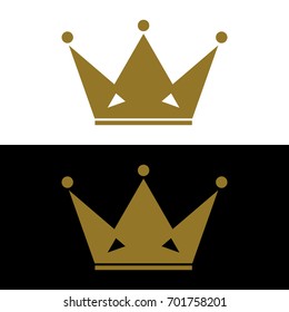 gold crown logo template