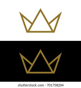 gold crown logo template