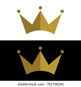 gold crown logo template