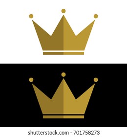 gold crown logo template