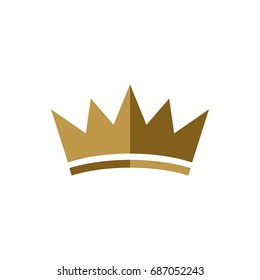 Gold Crown Logo Template Illustration Design. Vector EPS 10.