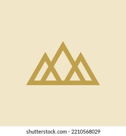 gold crown logo vector design Template
