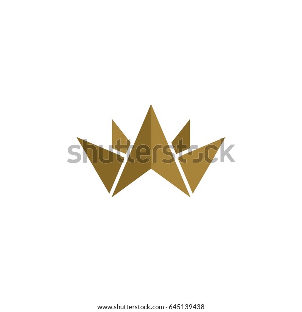 origami crown logo