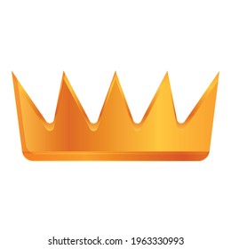 Gold crown ranking icon. Cartoon of Gold crown ranking vector icon for web design isolated on white background