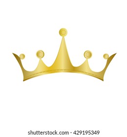 Gold Crown, Vector Illustration