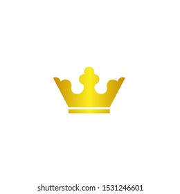 gold crowns on white background