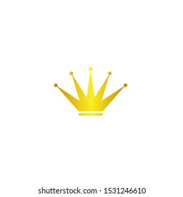 gold crowns on white background