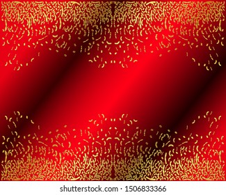Gold crumb background on decor