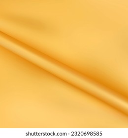 Fondo de textura de tela ondulada o rugosa. Tela de lino abstracta dorada suave olas. Tela de lana gabardina. Hilados de Merino. Elegante y suave textura de tela de lujo. Concepto de banner o publicidad.