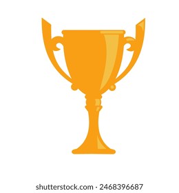 Gold cup, award, win, trophy- vector illustration	