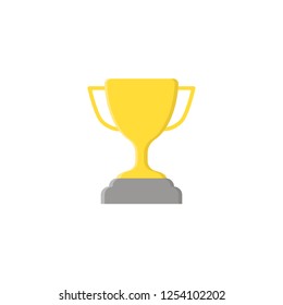 Gold cup flat icon