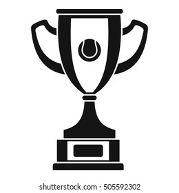 Gold cup icon. Simple illustration of gold cup vector icon for web