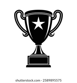 gold cup isolated on white background