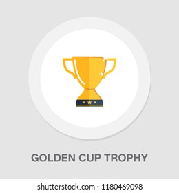 Gold Cup Trophy Icon - Cup Prize Icon - Winner Icon - Award First Place Icon