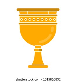 gold cup trophy Icon, cup prize icon - winner icon - award first place symbol