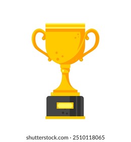  Taça de ouro, troféu, vitória - ilustração vetorial