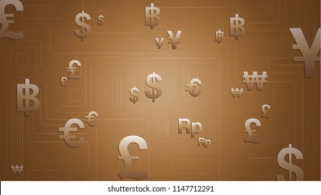 Gold Currency Background